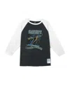 Satisfy Mothtech Distressed Three-quarter Sleeve T-shirt In Multi