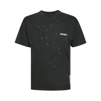 Pre-owned Satisfy Mothtech Minimalist T-shirt 'aged Black' | Men's Size M