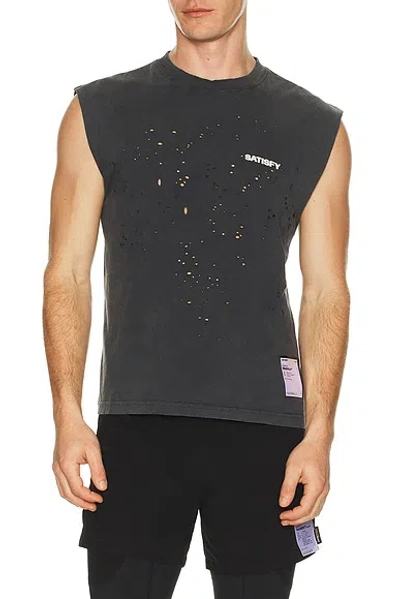 Satisfy Mothtech Muscle Tee In Brown