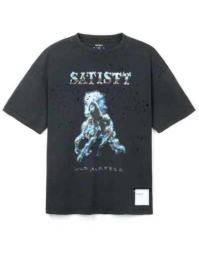 Satisfy Mothtech Muscle Tee In Black