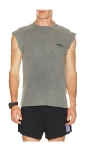 Satisfy Mothtech Muscle Tee In Black