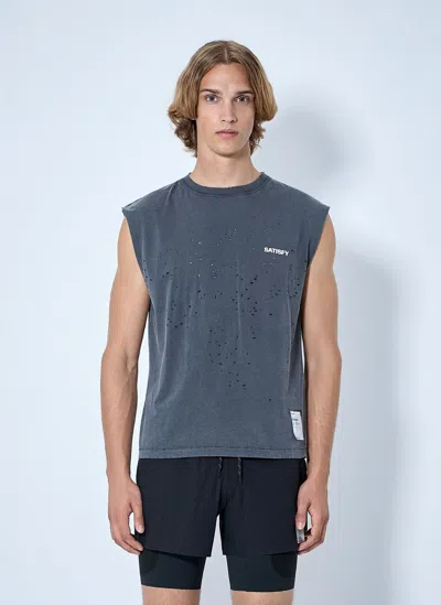 Satisfy Mothtech Muscle Top In Blue
