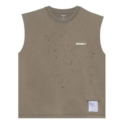 Satisfy Mothtech Muscle T-shirts 'aged Falcon' In Neutral