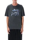 Satisfy Mothtech Organic Cotton Printed T-shirt In Black