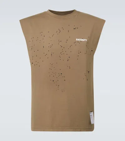 Satisfy Mothtech Muscle Tee In Brown