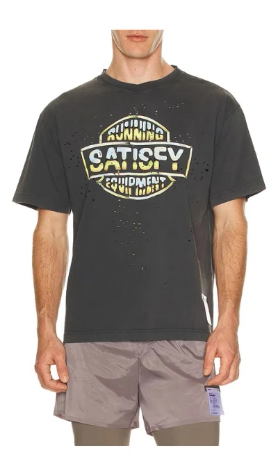 Satisfy Mothtech Tee In Black