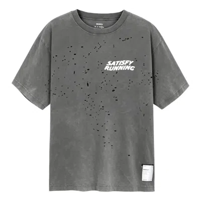 Satisfy Mothtech T-shirt 'aged Black' In Gray
