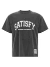 Satisfy Mothtech Printed Cotton Jersey T-shirt In Gray
