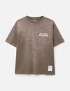 Satisfy Mothtech Distressed T-shirt In Brown/褐色/브라운/ブラウン