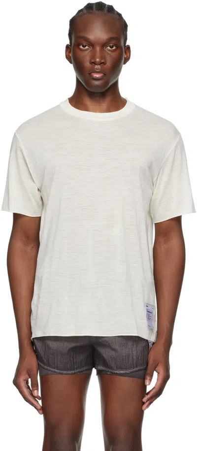 Satisfy Off-white Crewneck T-shirt In Chalk