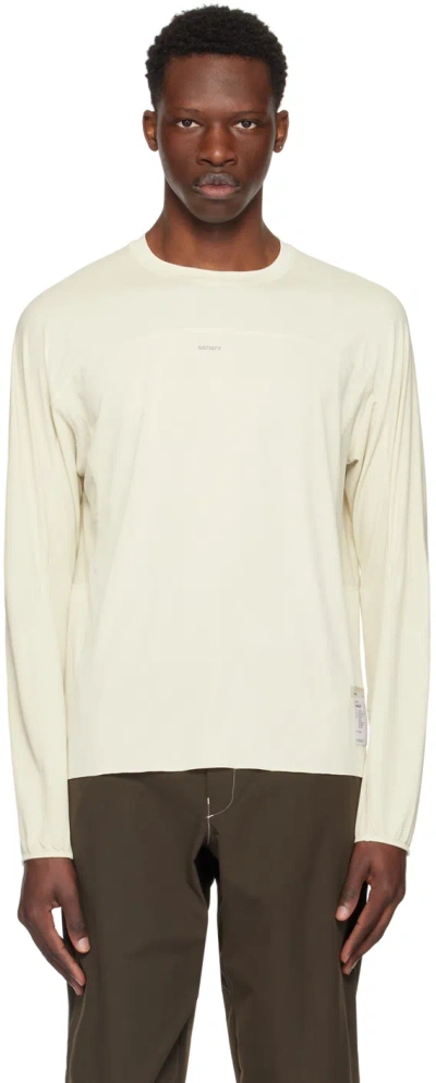 Satisfy Off-white Desert Long Sleeve T-shirt In Mineral White