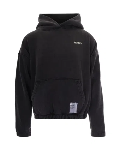 Satisfy Oversized Pullover Hoodie In Aged Black Sab