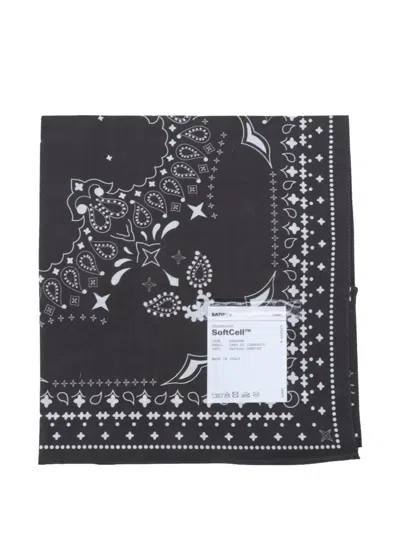 Satisfy Paisley-print Cotton Bandana In Black