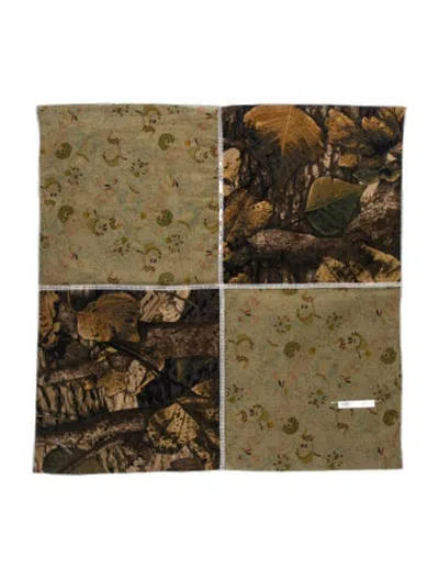 Pre-owned Satisfy Patterned Bandana In Green
