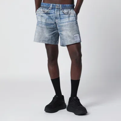 Satisfy Peaceshell 5" Shorts In Digital Denim In Blue