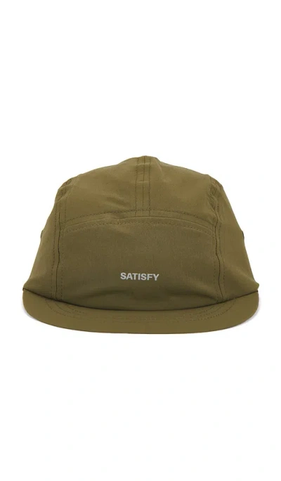 Satisfy Peaceshell Cordura Trail Cap In Green