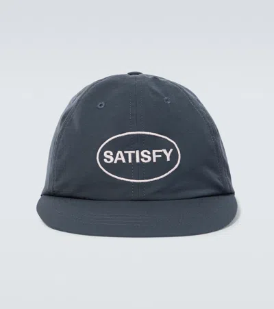 Satisfy Peaceshell Logo Baseball Cap In Charcoal