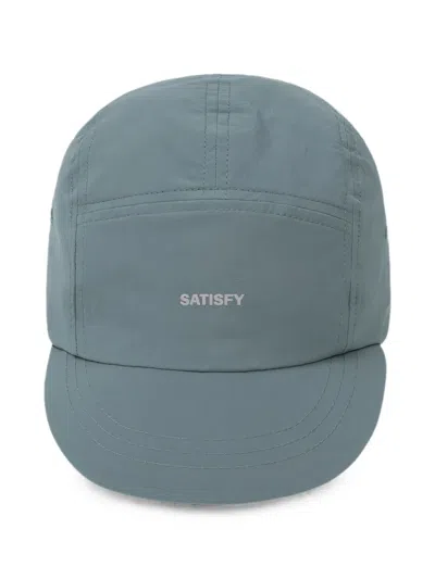 Satisfy Peaceshell Logo-print Panelled Cap In Black