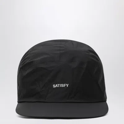 Satisfy Pertex 3l Rain Cap Black In Purple