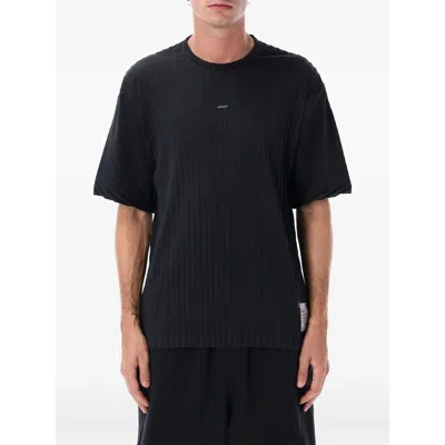 Satisfy Auralite Pleated Recycled Polyester T-shirt In Black