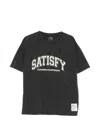 Satisfy Mothtech Printed Cotton Jersey T-shirt In Black
