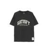 Satisfy Mothtech Printed Cotton Jersey T-shirt In Black