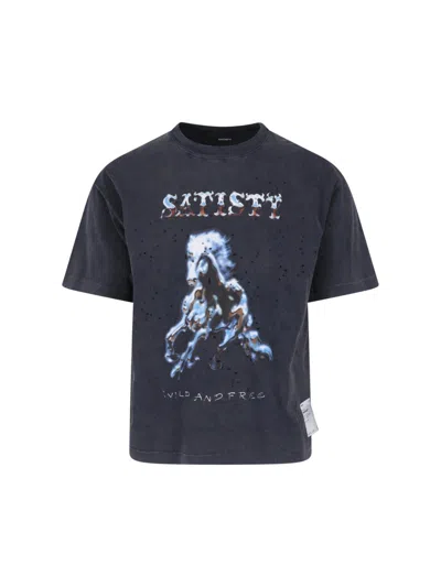 Satisfy Printed T-shirt "mothtech™" In Gray