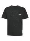 Satisfy Ripped-detailing T-shirt In Black