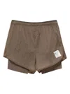Satisfy Rippy Running Shorts In Neutrals