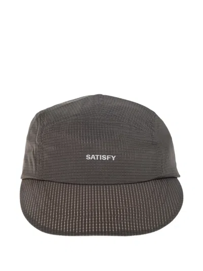Satisfy Rippy Air Logo-print Baseball Cap In Brown