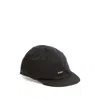 Satisfy 31000-00001 Recycled Polyester Flat Peak Baseball Cap In Black