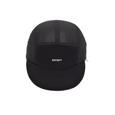 Pre-owned Satisfy Rippy Air Trail Cap 'black' | Men's Size Onesize