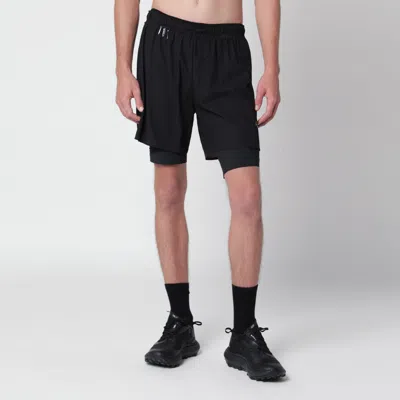 Satisfy Rippy Cordura Trail Shorts With Mini S-carabiner In Black