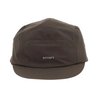 Pre-owned Satisfy Rippy Peaceshell Cordura Trail Cap 'falcon' | Brown | Men's Size Onesize