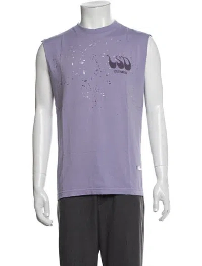 Pre-owned Satisfy Scoop Neck Sleeveless T-shirt In Purple
