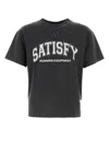Satisfy Mothtech Distressed Logo T-shirt In Black