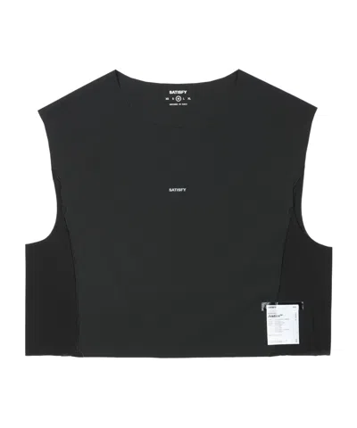 Satisfy Justice Trail Cropped Vest In Black