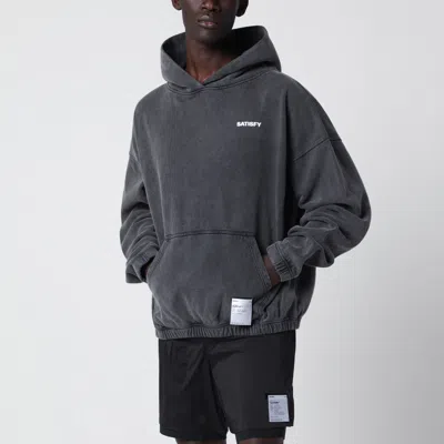 Satisfy Soft Cell Aged Black Hoodie In Gray