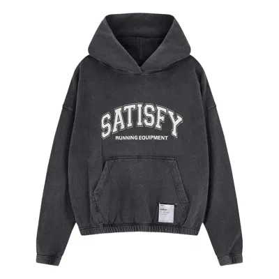 Satisfy Softcell Hoodie 'aged Black' In Gray