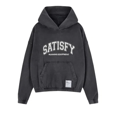 Pre-owned Satisfy Softcell Hoodie 'aged Black' | Men's Size Xl