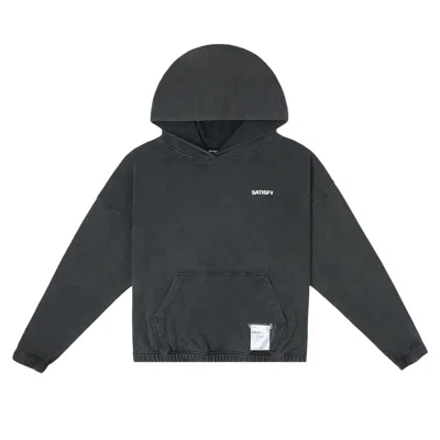 Pre-owned Satisfy Softcell Hoodie 'aged Black' | Men's Size Xl