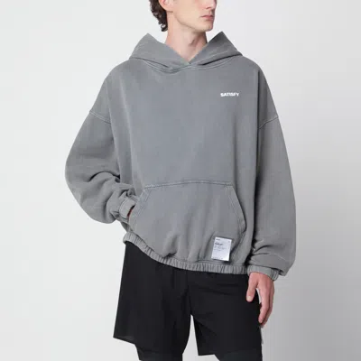 Satisfy Softcell Mini Carabiner Hooded Sweatshirt In Gray