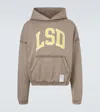 Satisfy Softcell Printed Cotton Hoodie In Brown