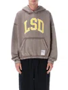 Satisfy Softcell Printed Cotton Hoodie In Brown