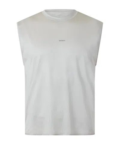 Satisfy Solid Running Vest In White