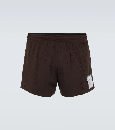 Satisfy Space O 2.5" Technical Shorts In Brown