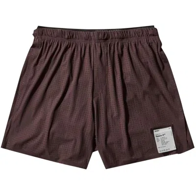 Pre-owned Satisfy Space O 5 Shorts Ii 'deep Mahogany' | Red | Men's Size Xl