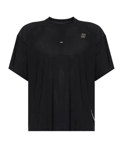 Satisfy Space O Perforated Running T-shirt In Silver