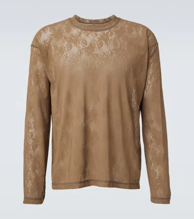 Satisfy Spacelace Lace T-shirt In Brown