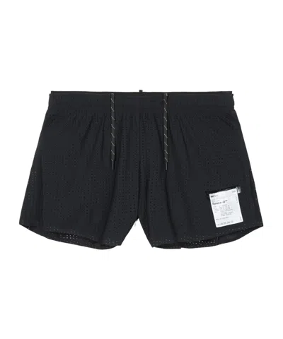 Satisfy Space-o 2.5 Perforated Performance Shorts In Black